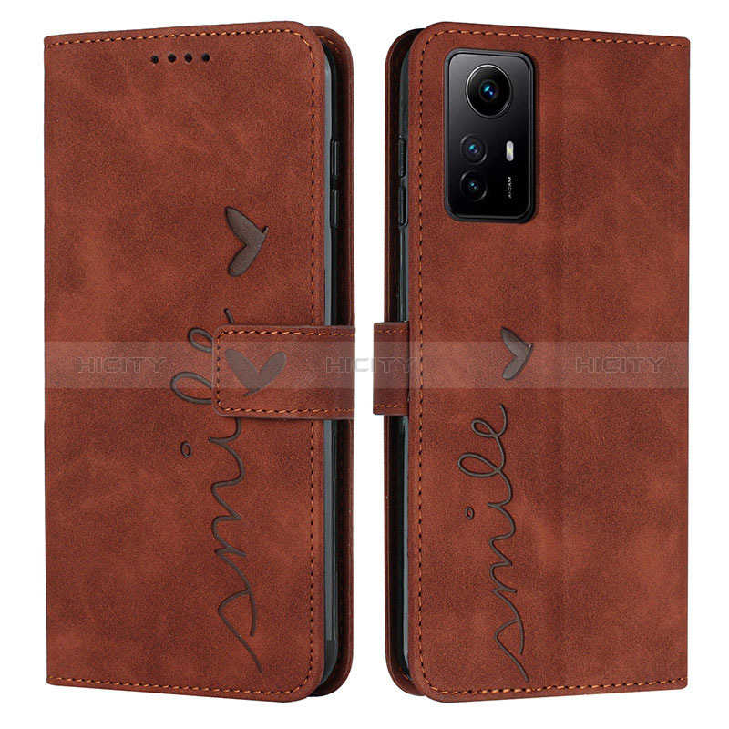 Custodia Portafoglio In Pelle Cover con Supporto Y03X per Xiaomi Redmi Note 12S Marrone