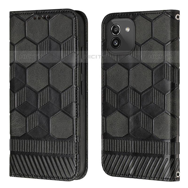 Custodia Portafoglio In Pelle Cover con Supporto Y04B per Samsung Galaxy A03