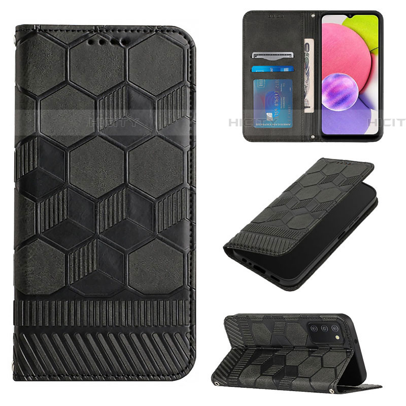 Custodia Portafoglio In Pelle Cover con Supporto Y04B per Samsung Galaxy A03s