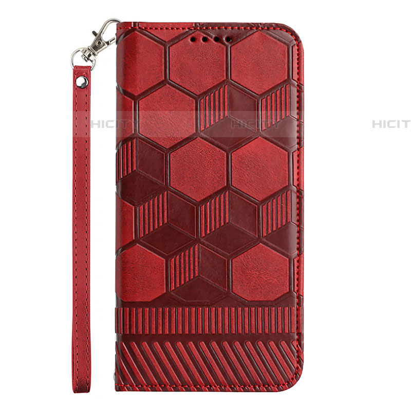 Custodia Portafoglio In Pelle Cover con Supporto Y04B per Samsung Galaxy A53 5G Rosso