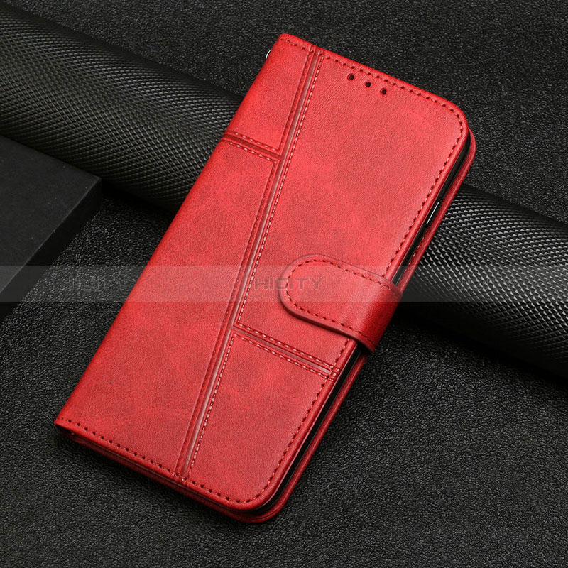 Custodia Portafoglio In Pelle Cover con Supporto Y04X per Google Pixel 6 Pro 5G Rosso