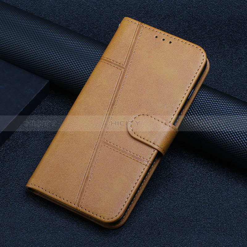 Custodia Portafoglio In Pelle Cover con Supporto Y04X per Google Pixel 7 Pro 5G Marrone Chiaro