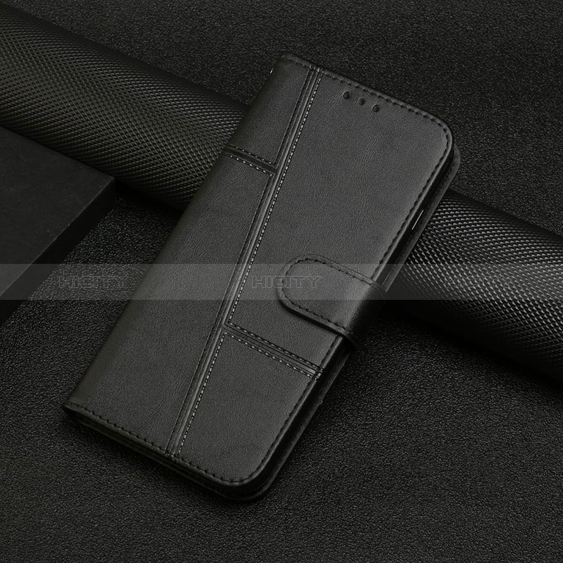 Custodia Portafoglio In Pelle Cover con Supporto Y04X per Motorola Moto E22 Nero