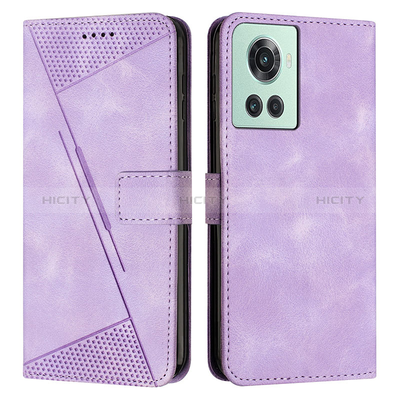 Custodia Portafoglio In Pelle Cover con Supporto Y04X per OnePlus 10R 5G Viola