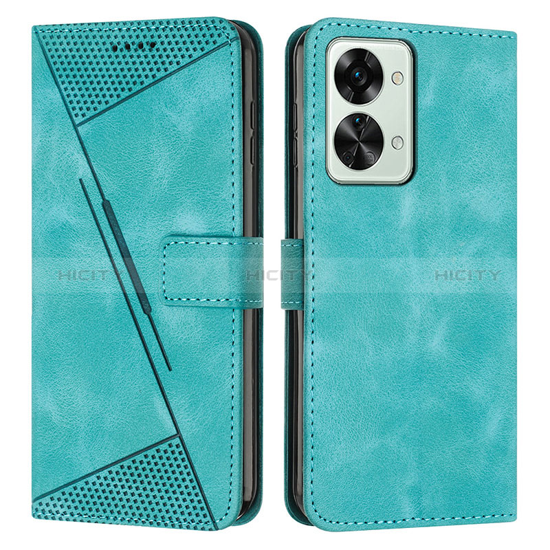 Custodia Portafoglio In Pelle Cover con Supporto Y04X per OnePlus Nord 2T 5G Verde