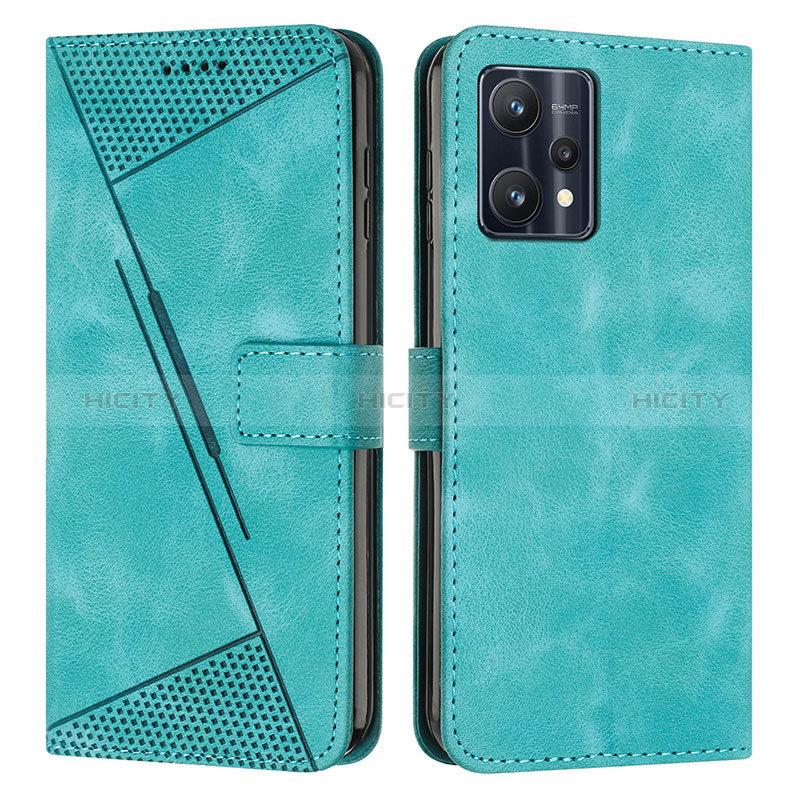 Custodia Portafoglio In Pelle Cover con Supporto Y04X per Realme 9 Pro 5G Verde