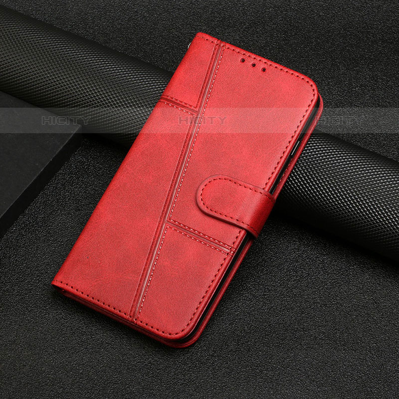 Custodia Portafoglio In Pelle Cover con Supporto Y04X per Samsung Galaxy M02s Rosso