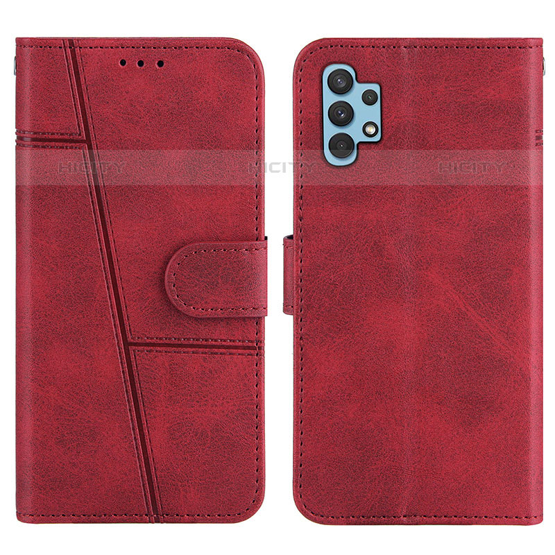 Custodia Portafoglio In Pelle Cover con Supporto Y04X per Samsung Galaxy M32 5G Rosso