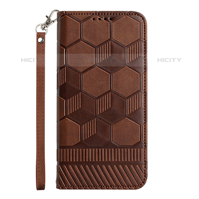 Custodia Portafoglio In Pelle Cover con Supporto Y05B per Samsung Galaxy A03 Marrone