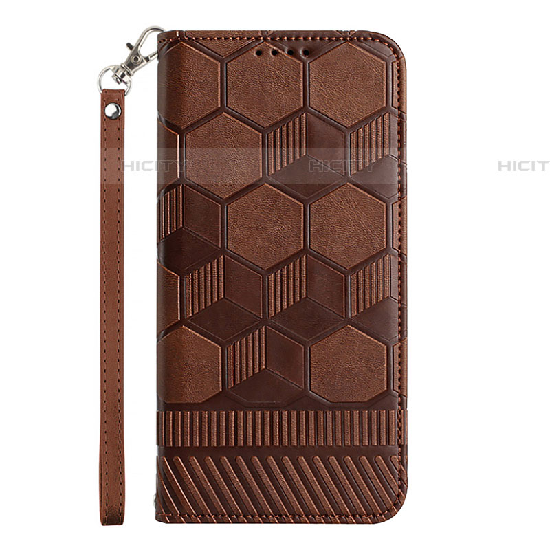 Custodia Portafoglio In Pelle Cover con Supporto Y05B per Samsung Galaxy A04s Marrone