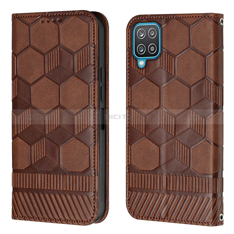 Custodia Portafoglio In Pelle Cover con Supporto Y05B per Samsung Galaxy A12