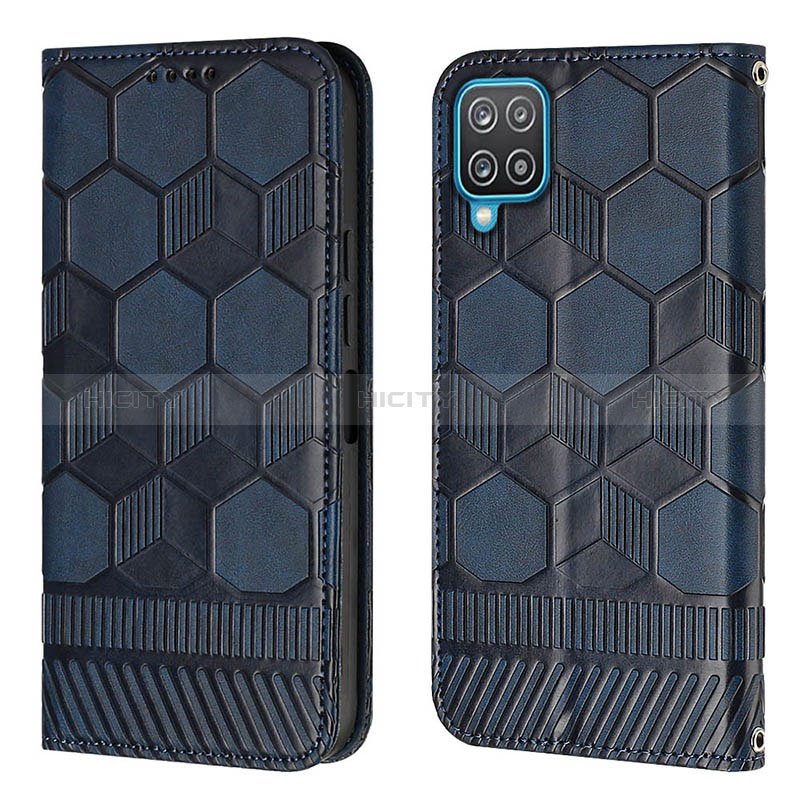 Custodia Portafoglio In Pelle Cover con Supporto Y05B per Samsung Galaxy A12