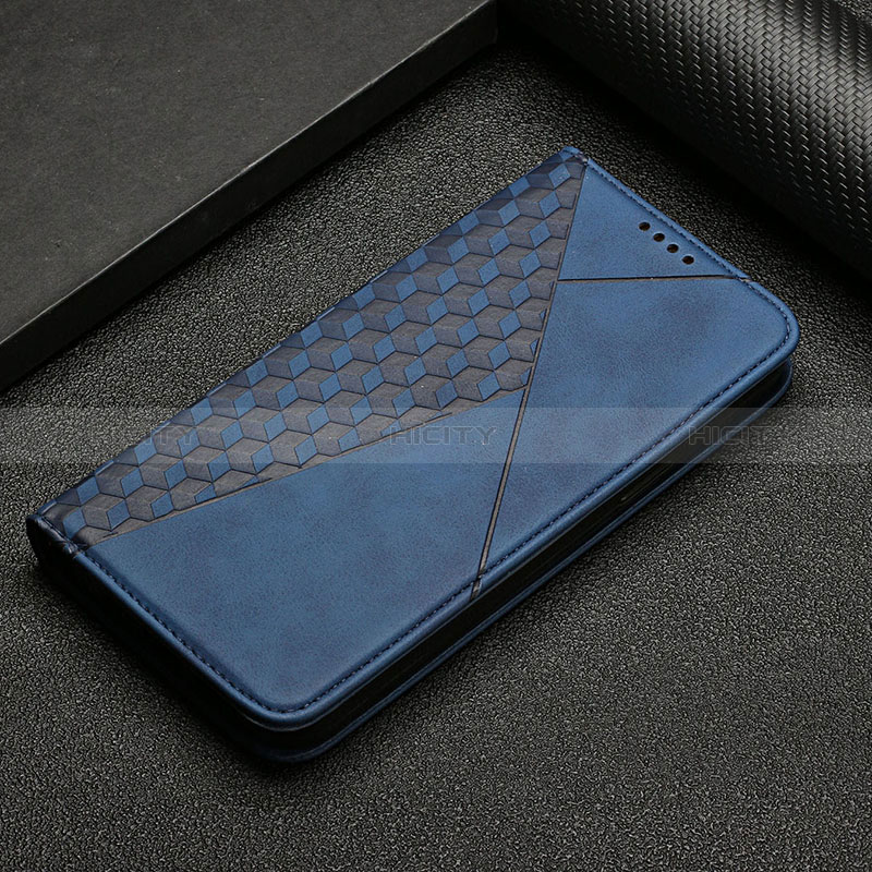 Custodia Portafoglio In Pelle Cover con Supporto Y05X per Google Pixel 6 Pro 5G Blu