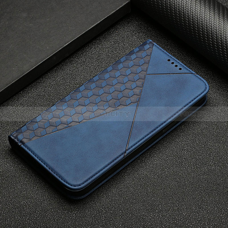 Custodia Portafoglio In Pelle Cover con Supporto Y05X per Google Pixel 7 Pro 5G Blu