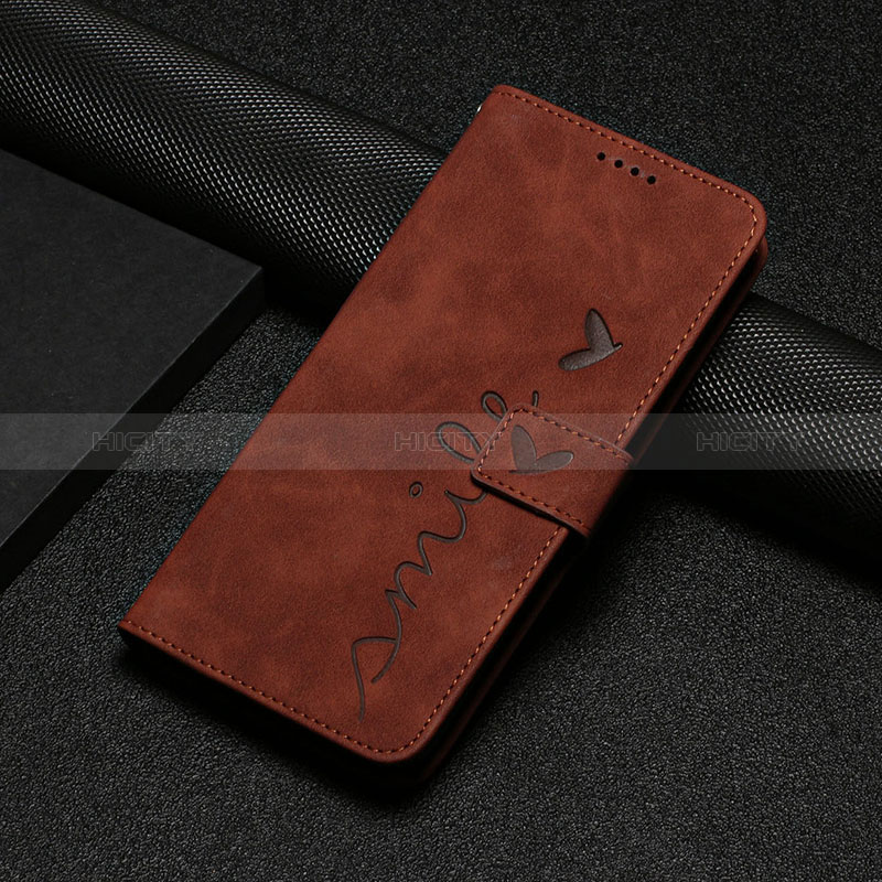 Custodia Portafoglio In Pelle Cover con Supporto Y06X per Motorola Moto Edge 30 Neo 5G Marrone