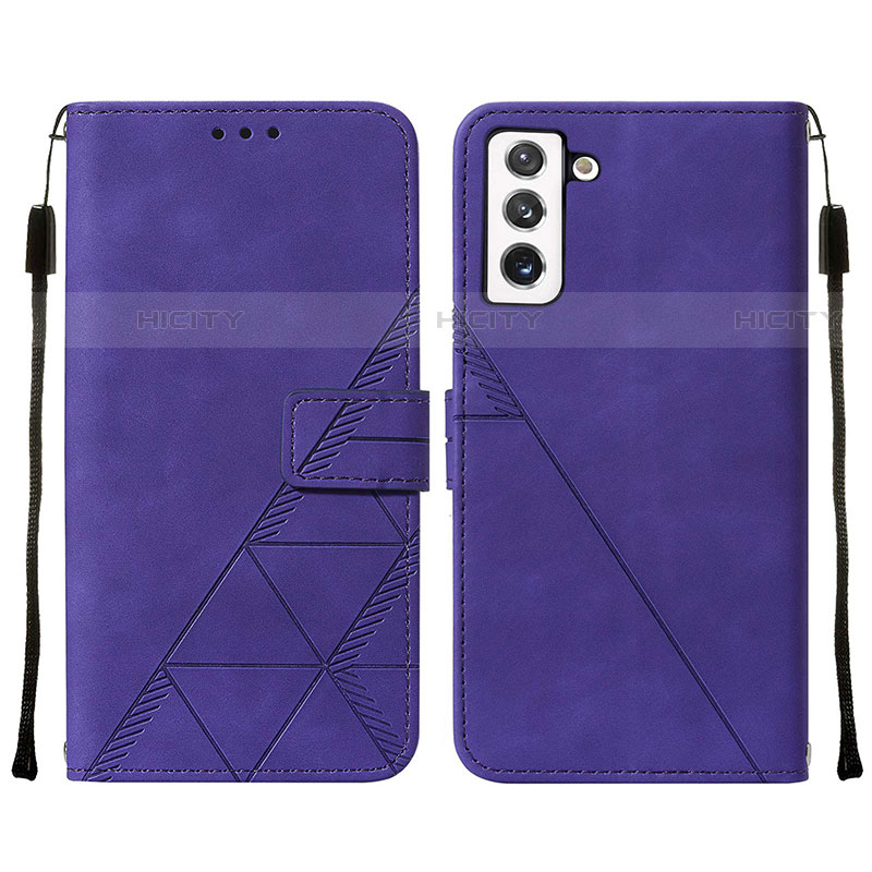 Custodia Portafoglio In Pelle Cover con Supporto Y07B per Samsung Galaxy S21 Plus 5G Viola