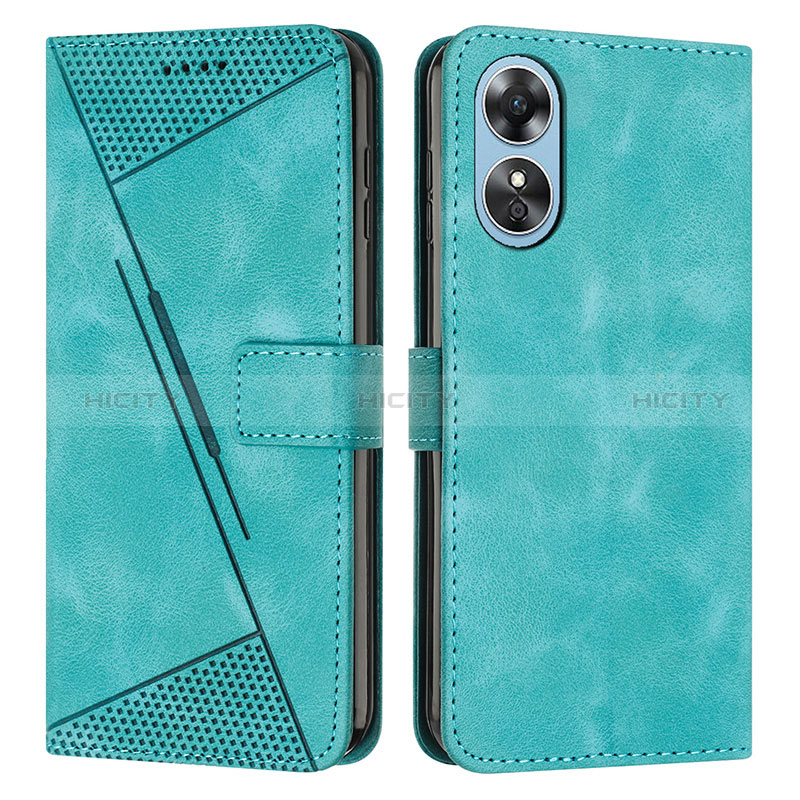 Custodia Portafoglio In Pelle Cover con Supporto Y07X per Huawei Honor X5 Plus Verde