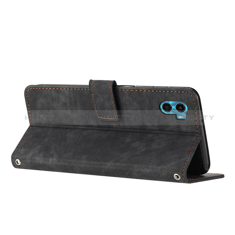 Custodia Portafoglio In Pelle Cover con Supporto Y07X per Motorola Moto E22S