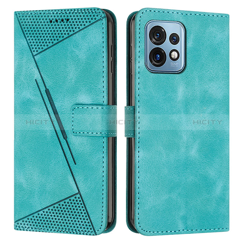 Custodia Portafoglio In Pelle Cover con Supporto Y07X per Motorola Moto X40 5G Verde