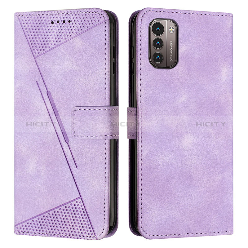 Custodia Portafoglio In Pelle Cover con Supporto Y07X per Nokia G11 Viola