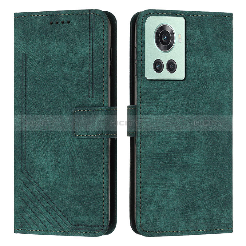 Custodia Portafoglio In Pelle Cover con Supporto Y07X per OnePlus 10R 5G Verde