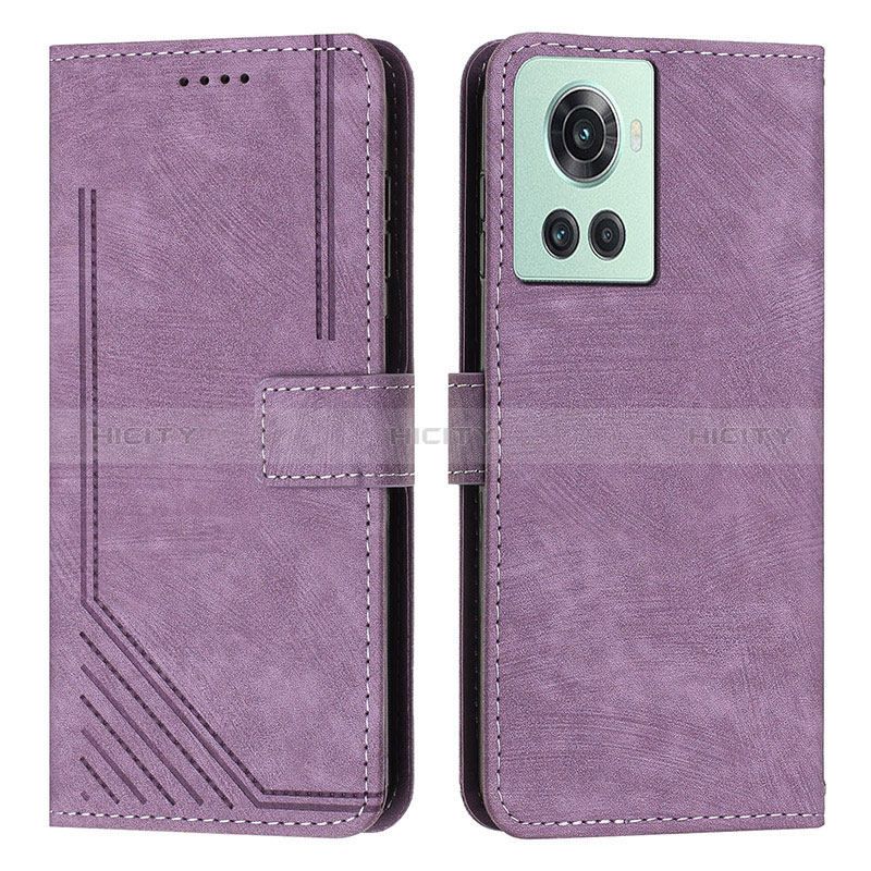 Custodia Portafoglio In Pelle Cover con Supporto Y07X per OnePlus 10R 5G Viola