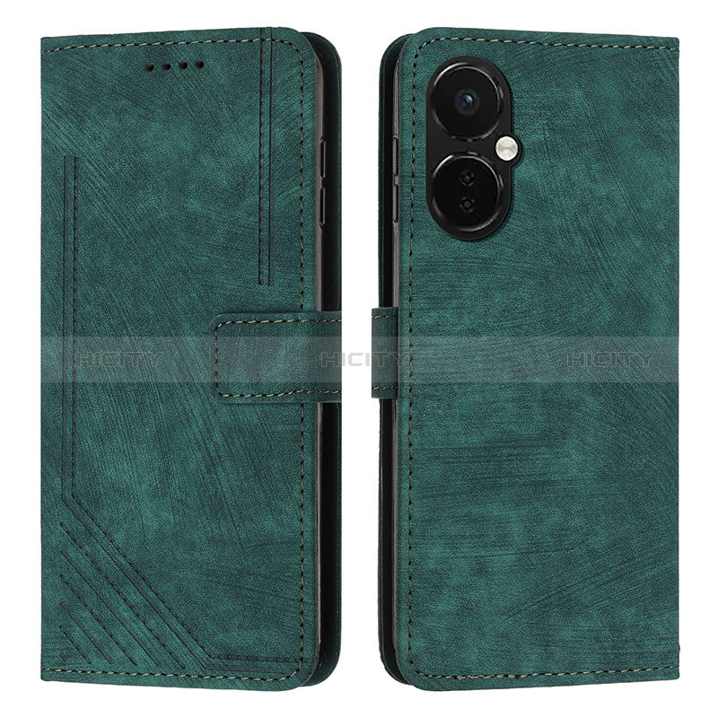 Custodia Portafoglio In Pelle Cover con Supporto Y07X per OnePlus Nord N30 5G Verde