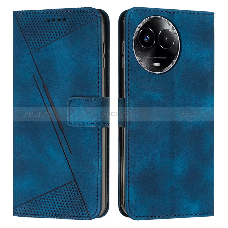 Custodia Portafoglio In Pelle Cover con Supporto Y07X per Realme 11 5G Blu