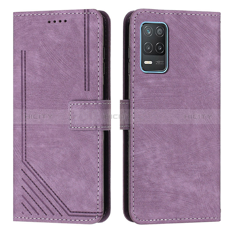 Custodia Portafoglio In Pelle Cover con Supporto Y07X per Realme 8s 5G Viola