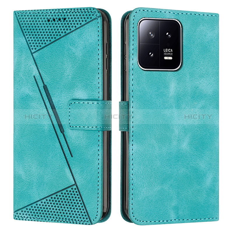 Custodia Portafoglio In Pelle Cover con Supporto Y07X per Xiaomi Mi 13 5G Verde