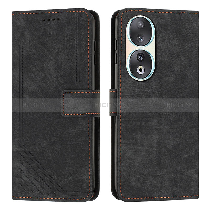 Custodia Portafoglio In Pelle Cover con Supporto Y08X per Huawei Honor 90 5G Nero