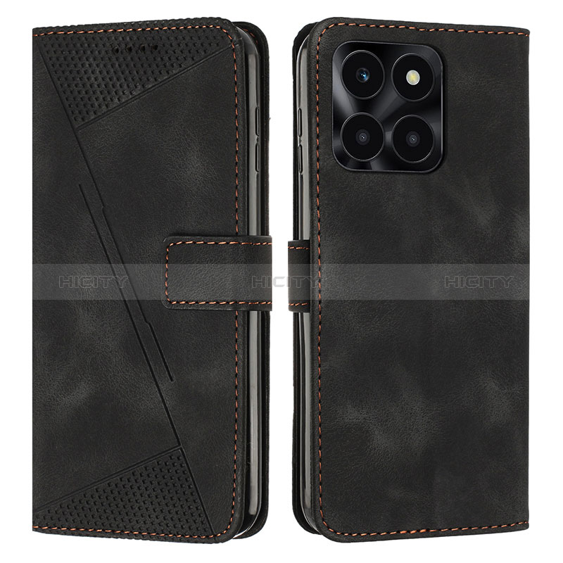 Custodia Portafoglio In Pelle Cover con Supporto Y08X per Huawei Honor X8b Nero