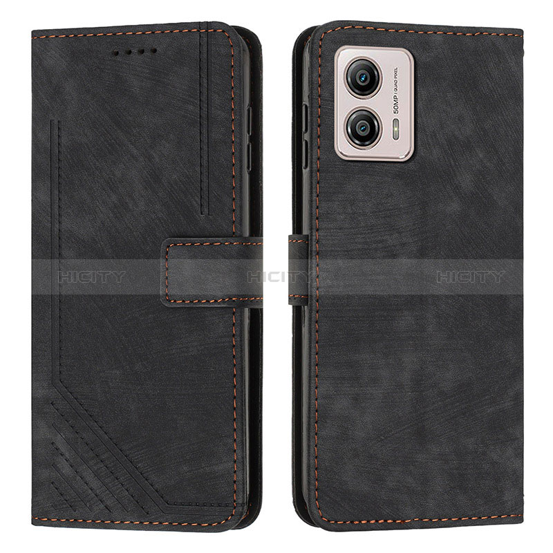 Custodia Portafoglio In Pelle Cover con Supporto Y08X per Motorola Moto G73 5G Nero