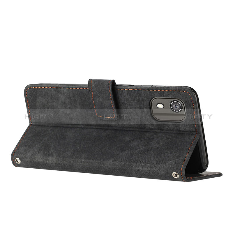 Custodia Portafoglio In Pelle Cover con Supporto Y08X per Nokia C02