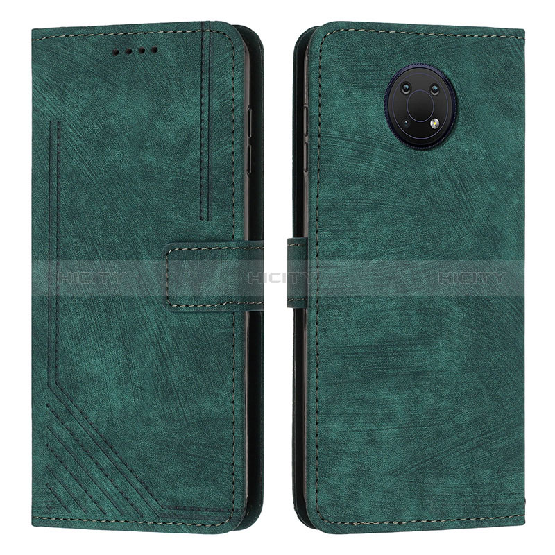 Custodia Portafoglio In Pelle Cover con Supporto Y08X per Nokia G30 Verde