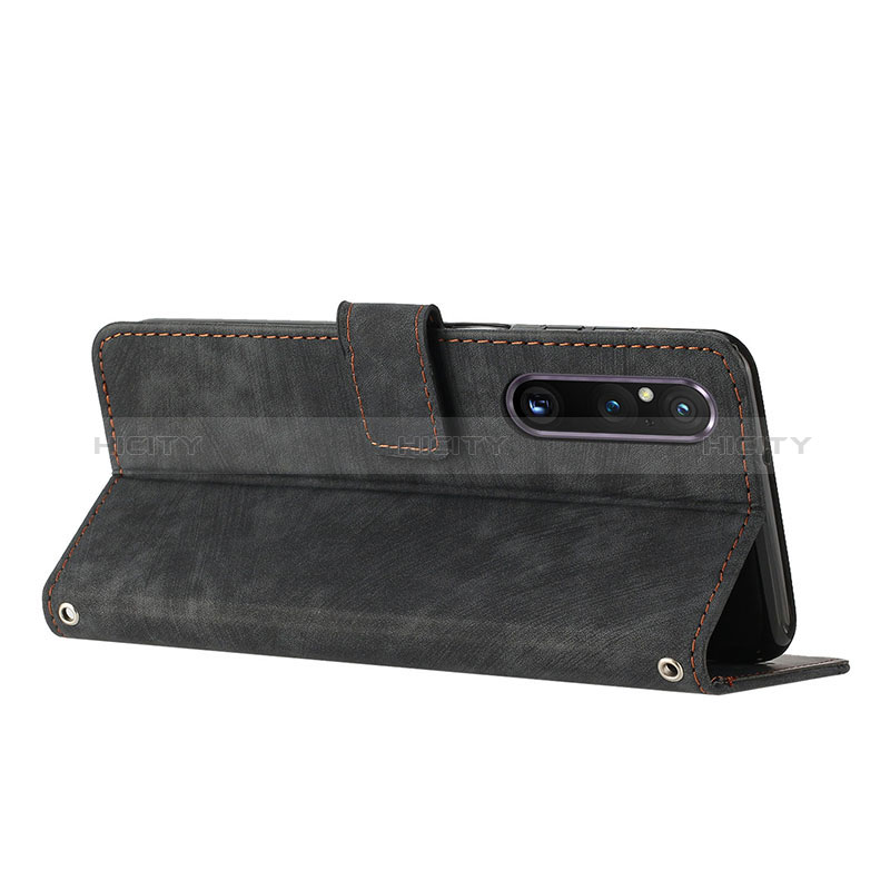 Custodia Portafoglio In Pelle Cover con Supporto Y08X per Sony Xperia 1 V