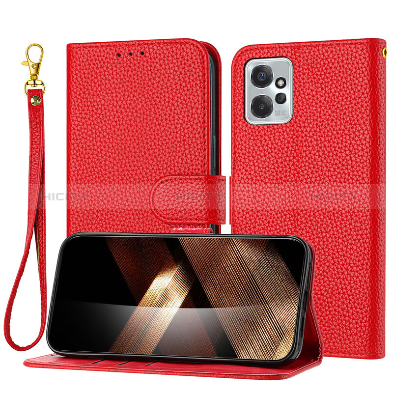 Custodia Portafoglio In Pelle Cover con Supporto Y09X per Motorola Moto G Power 5G (2023) Rosso