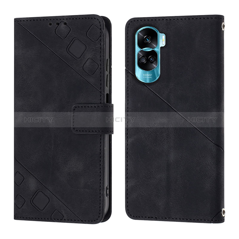 Custodia Portafoglio In Pelle Cover con Supporto YB1 per Huawei Honor 90 Lite 5G