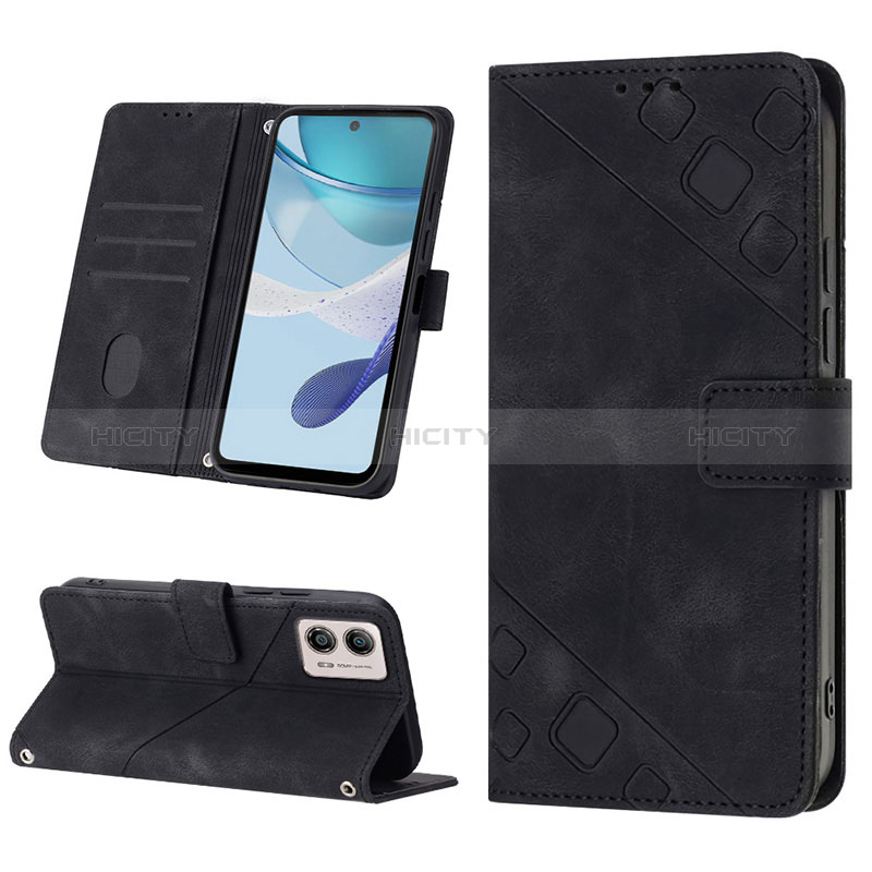 Custodia Portafoglio In Pelle Cover con Supporto YB1 per Motorola Moto G53 5G