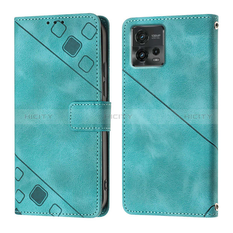 Custodia Portafoglio In Pelle Cover con Supporto YB1 per Motorola Moto G72