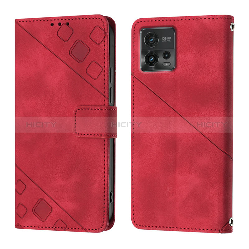 Custodia Portafoglio In Pelle Cover con Supporto YB1 per Motorola Moto G72