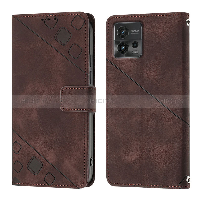 Custodia Portafoglio In Pelle Cover con Supporto YB1 per Motorola Moto G72