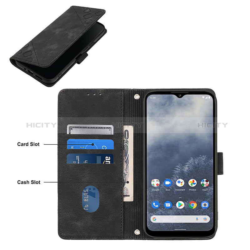 Custodia Portafoglio In Pelle Cover con Supporto YB1 per Nokia G100