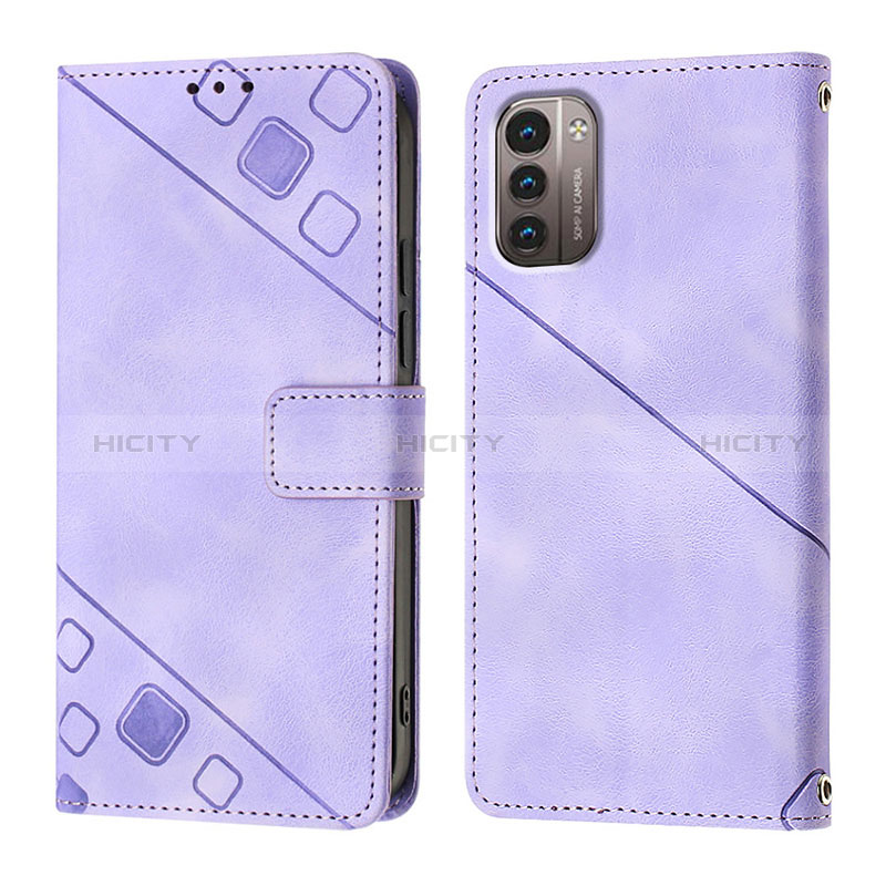 Custodia Portafoglio In Pelle Cover con Supporto YB1 per Nokia G11