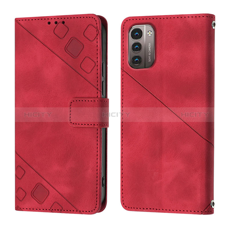 Custodia Portafoglio In Pelle Cover con Supporto YB1 per Nokia G11