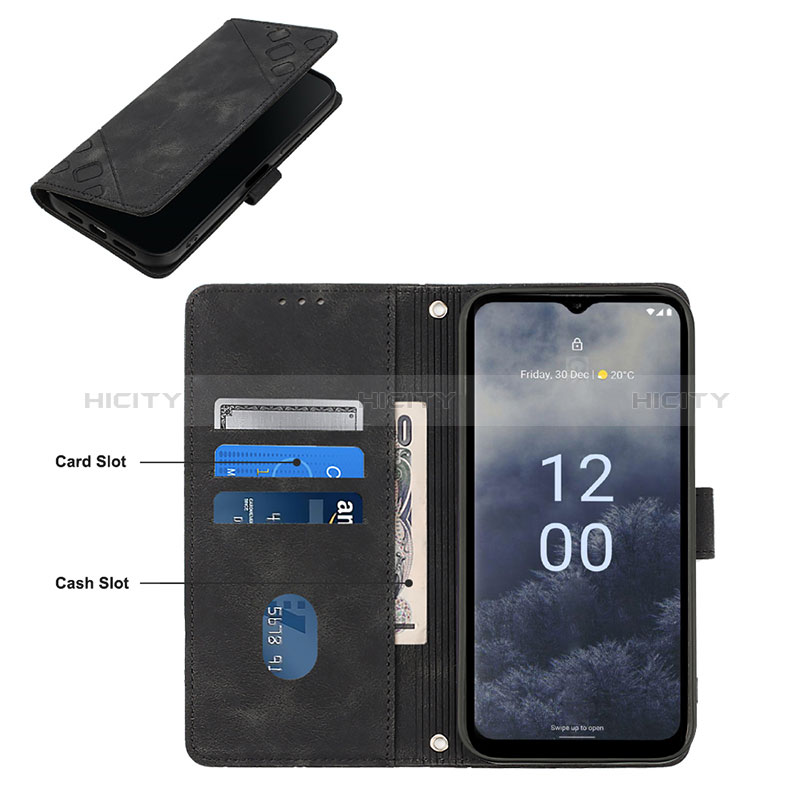 Custodia Portafoglio In Pelle Cover con Supporto YB1 per Nokia G60 5G