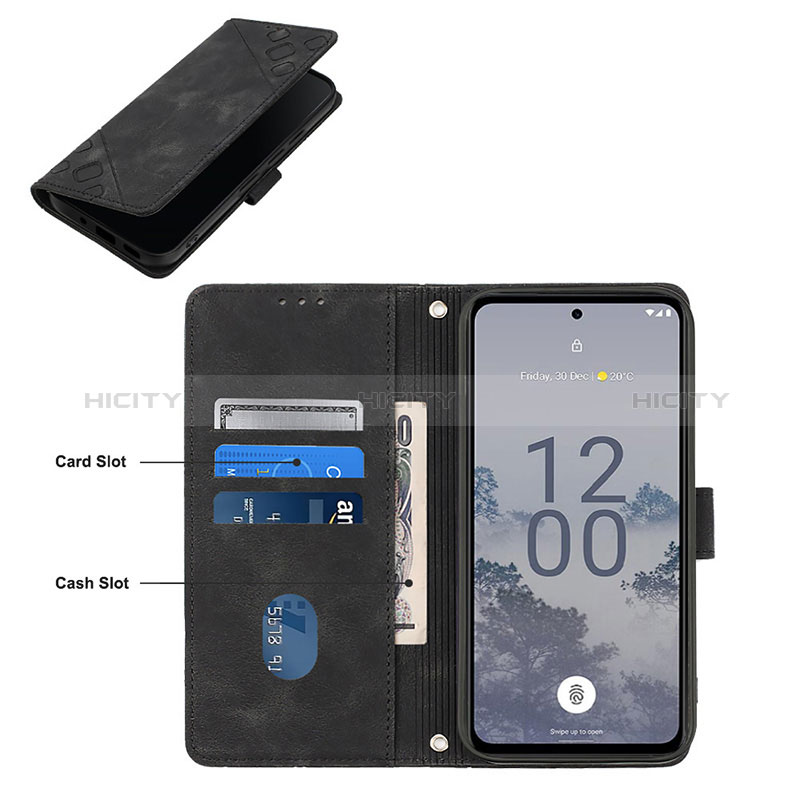 Custodia Portafoglio In Pelle Cover con Supporto YB1 per Nokia X30 5G