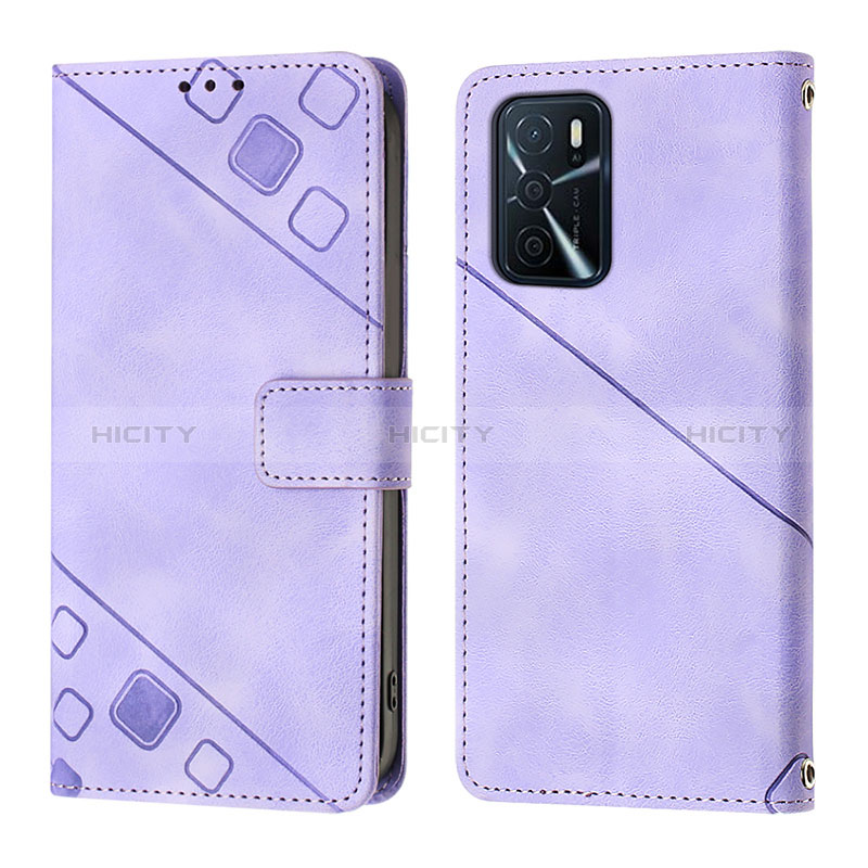 Custodia Portafoglio In Pelle Cover con Supporto YB1 per Oppo A16