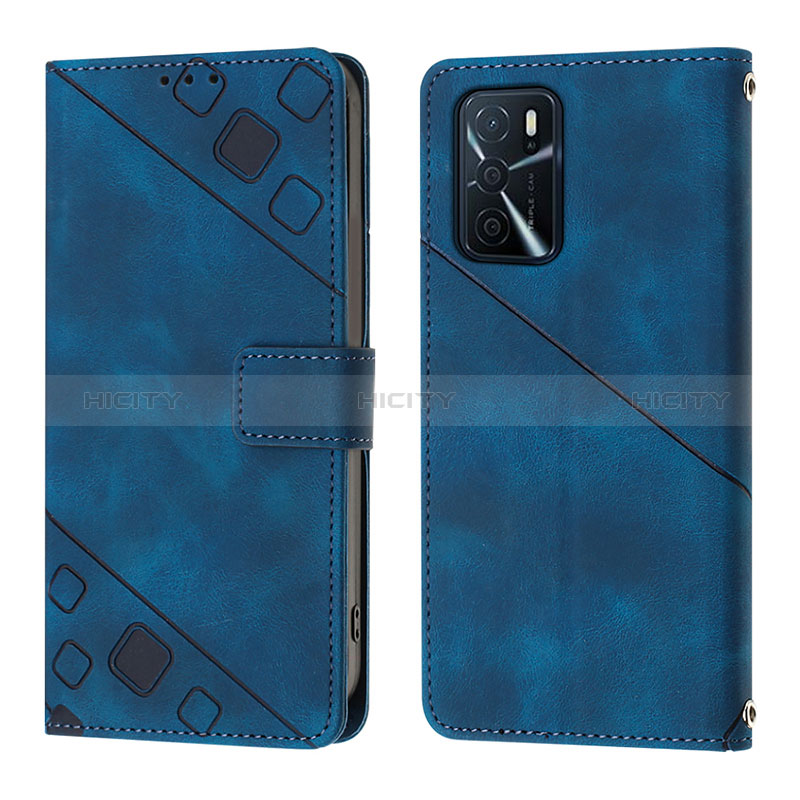 Custodia Portafoglio In Pelle Cover con Supporto YB1 per Oppo A16