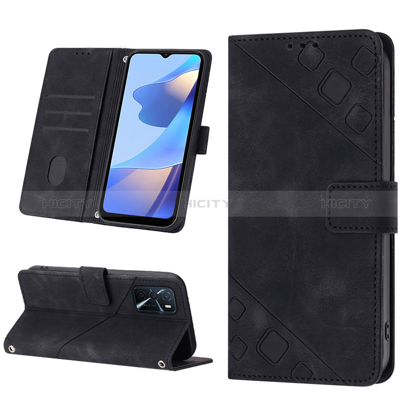 Custodia Portafoglio In Pelle Cover con Supporto YB1 per Oppo A16